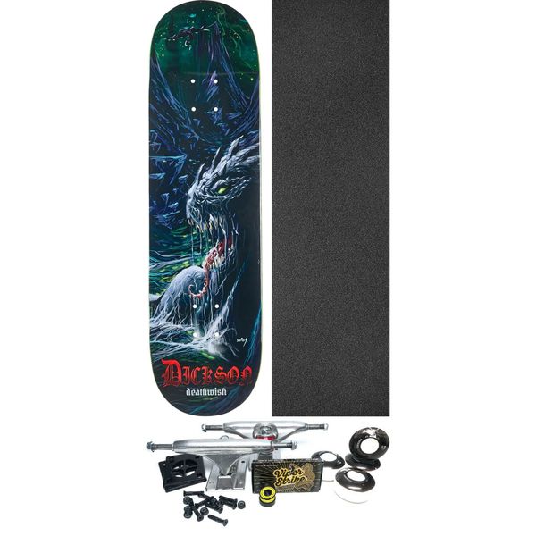 Deathwish Skateboards Jon Dickson Metaphysical Skateboard Deck - 8.5" x 32" - Complete Skateboard Bundle